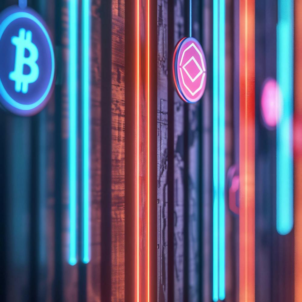 Neon Bitcoins