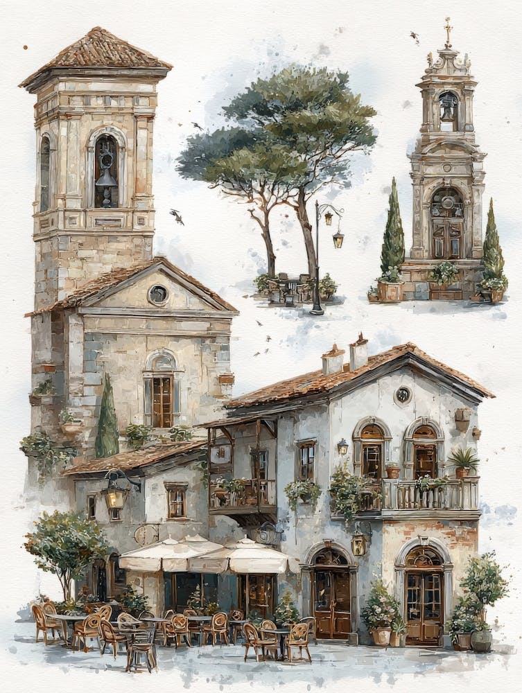 Aihrgdesign Isolated Watercolor Painting Of Italian Renaissan 1ed3b4b6 Bd4f 47fa Bd66 13f5b5cff11f 1