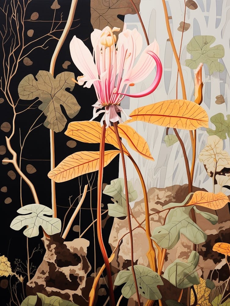 Flower Illustration Honeysuckle 2