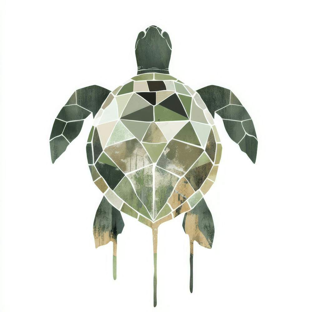 Schildkröten-Leinwanddruck
