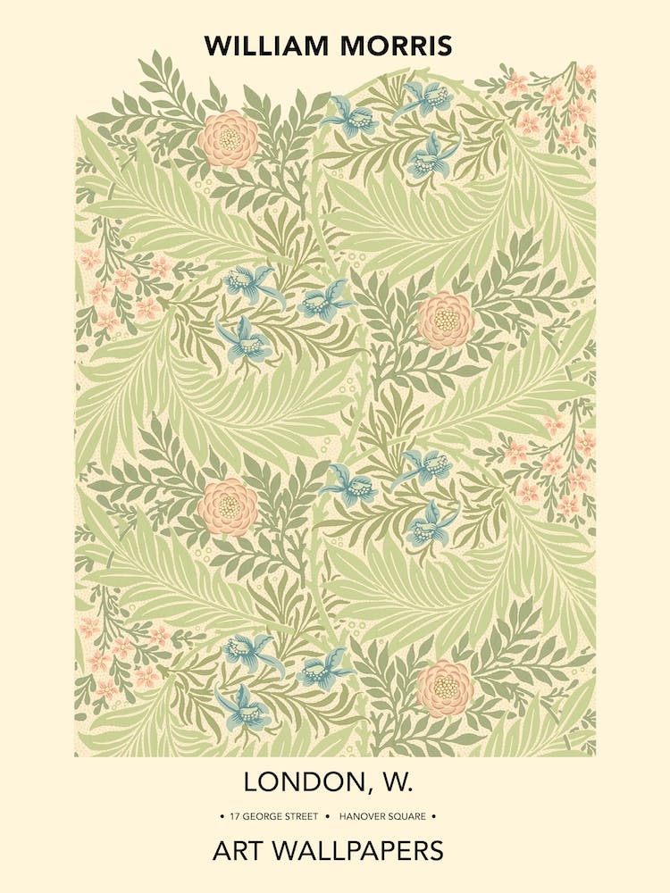 Larkspur Poster, William Morris Poster