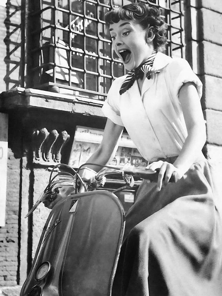Audrey Hepburn In Roman Holiday