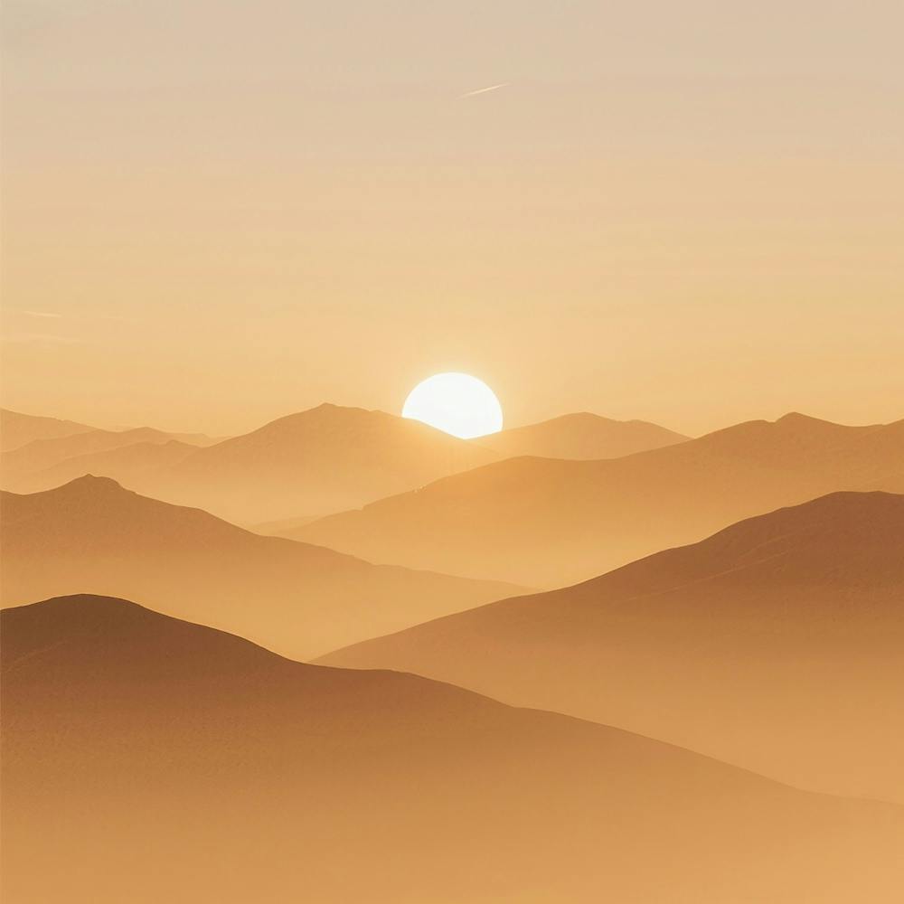 Sunrise Over Mountains 1