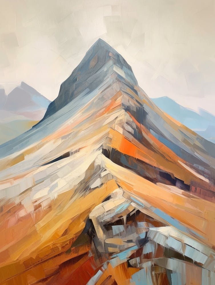 Glyder Fach Wales Mountain Painting