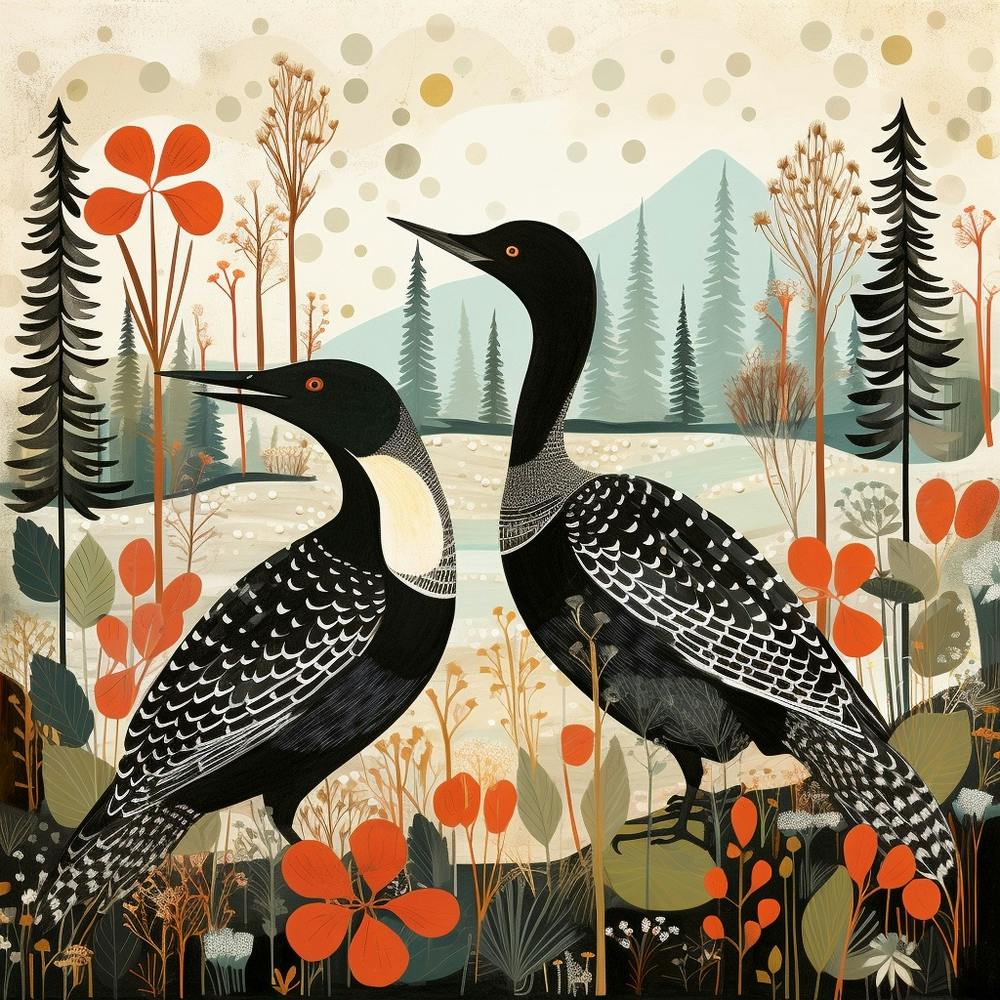 Bird In Nature Common Loon 3