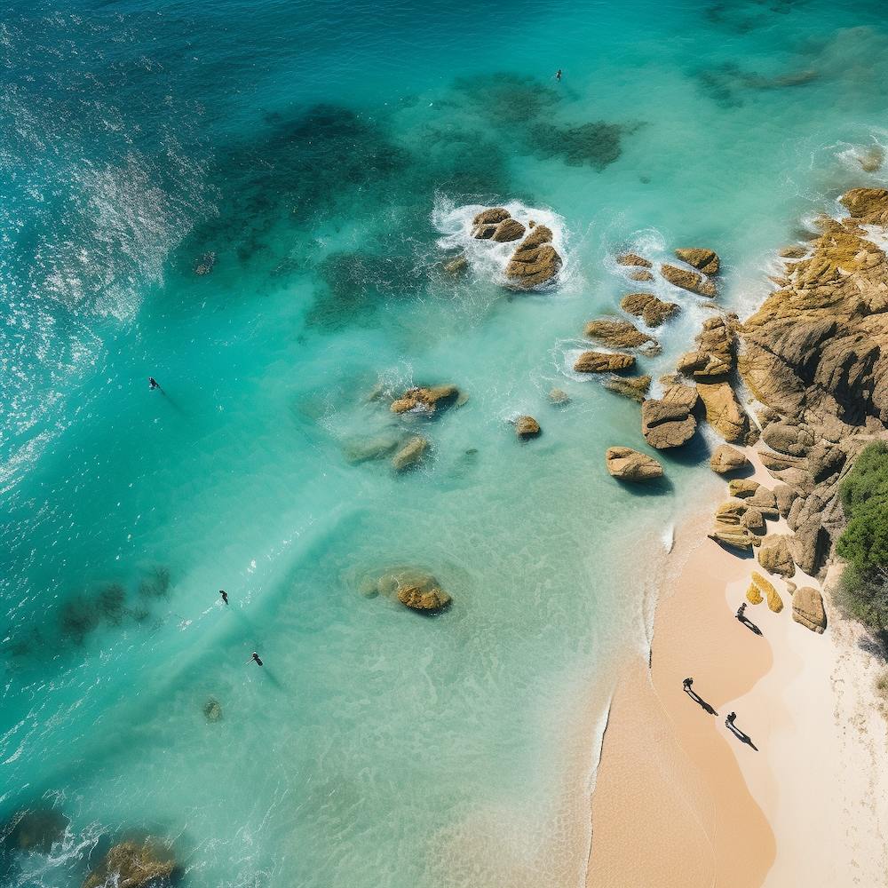 Swimmers Beach Aerial