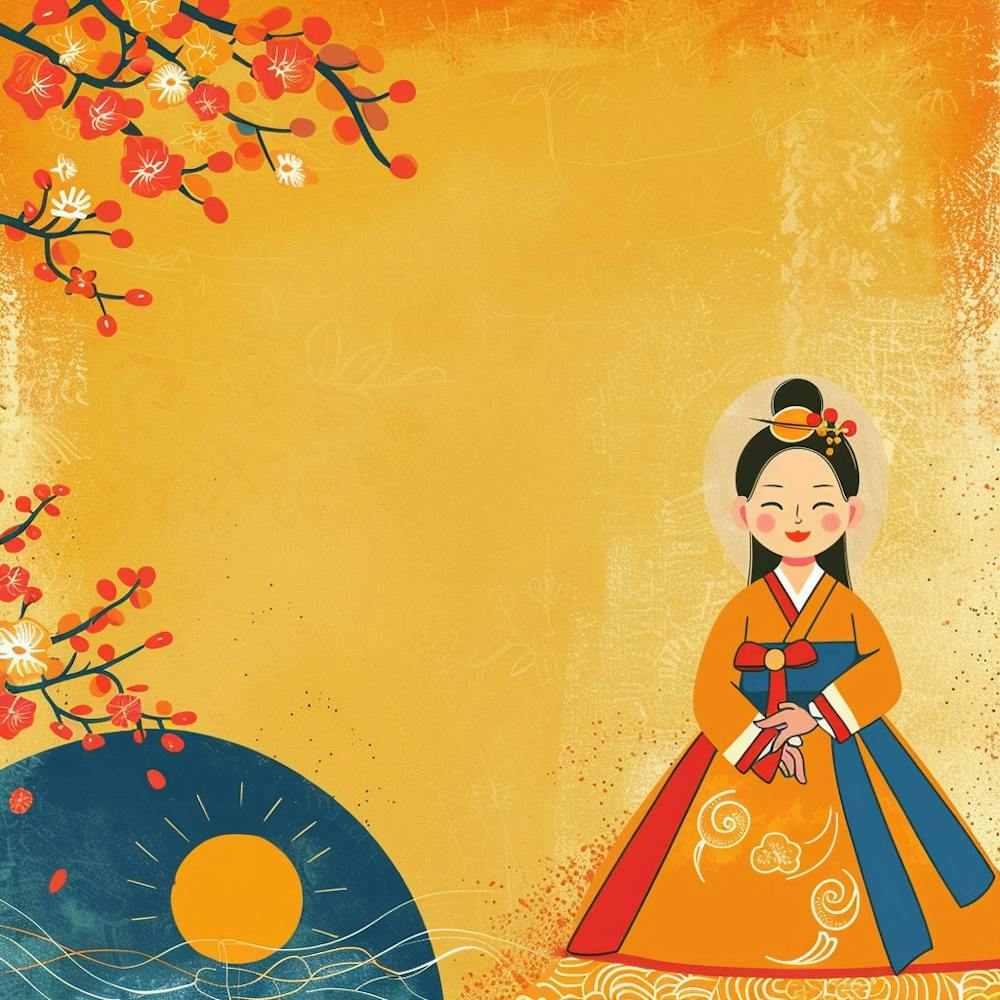 Korean Girl In Traditional Dress 1