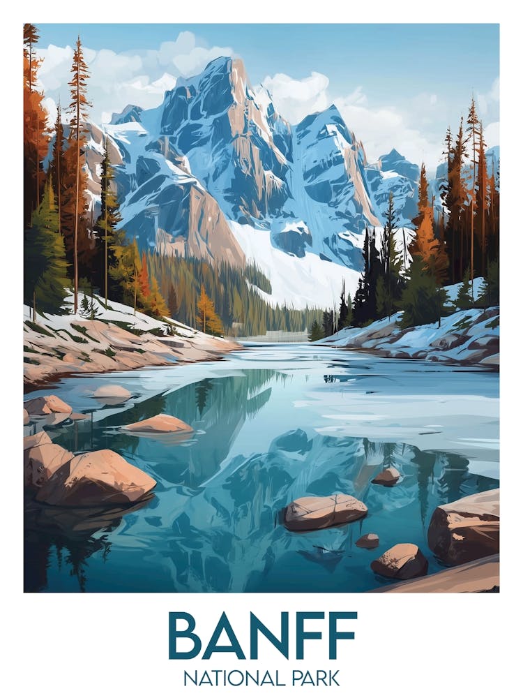 Affiche de voyage Banff National Park
