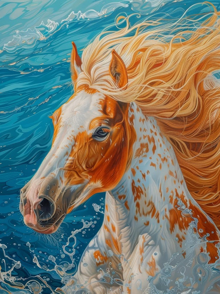 Horse In The Ocean 1