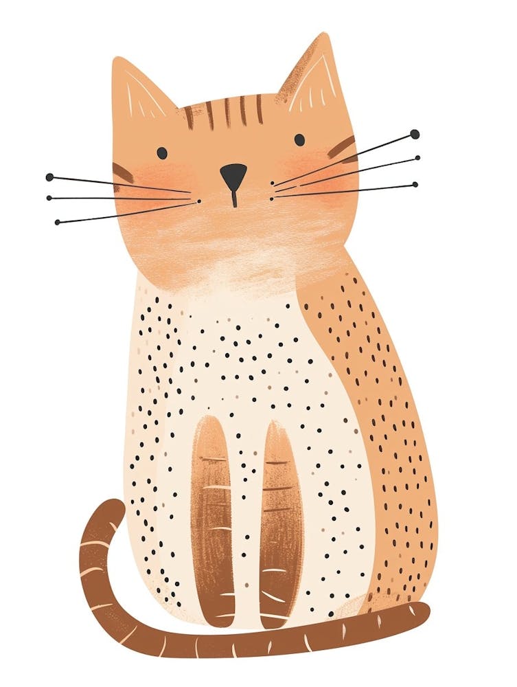 Manx Cat Clipart Illustration 4