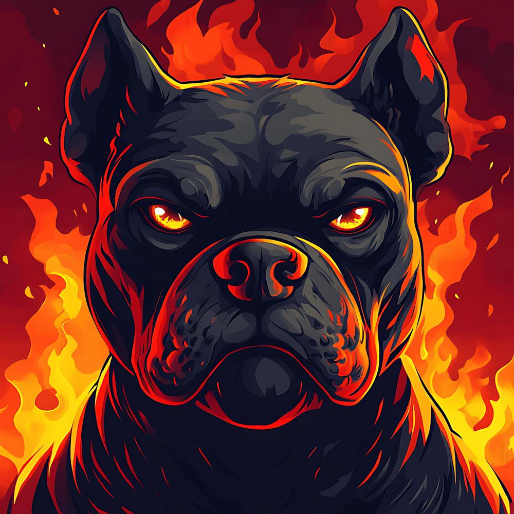 Scary Dog Emoji Dynamic Background 13