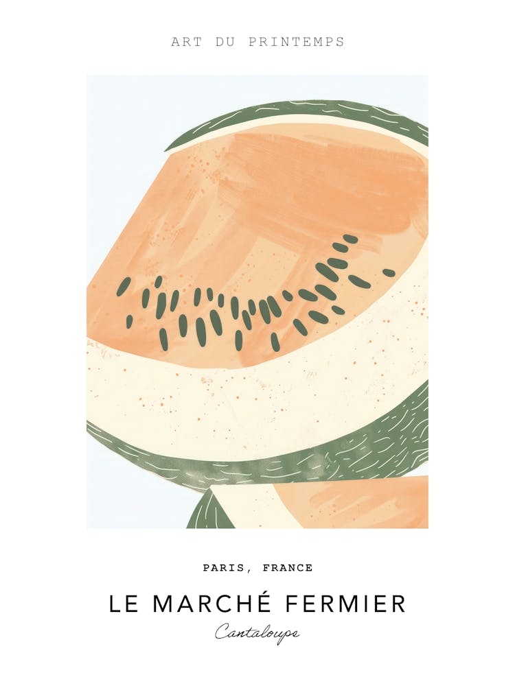 Cantaloupe Le Marche Fermier Poster 4
