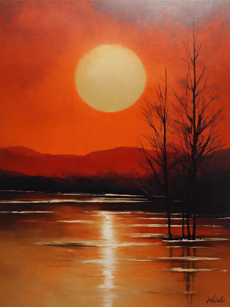 Sunset Over Water 1