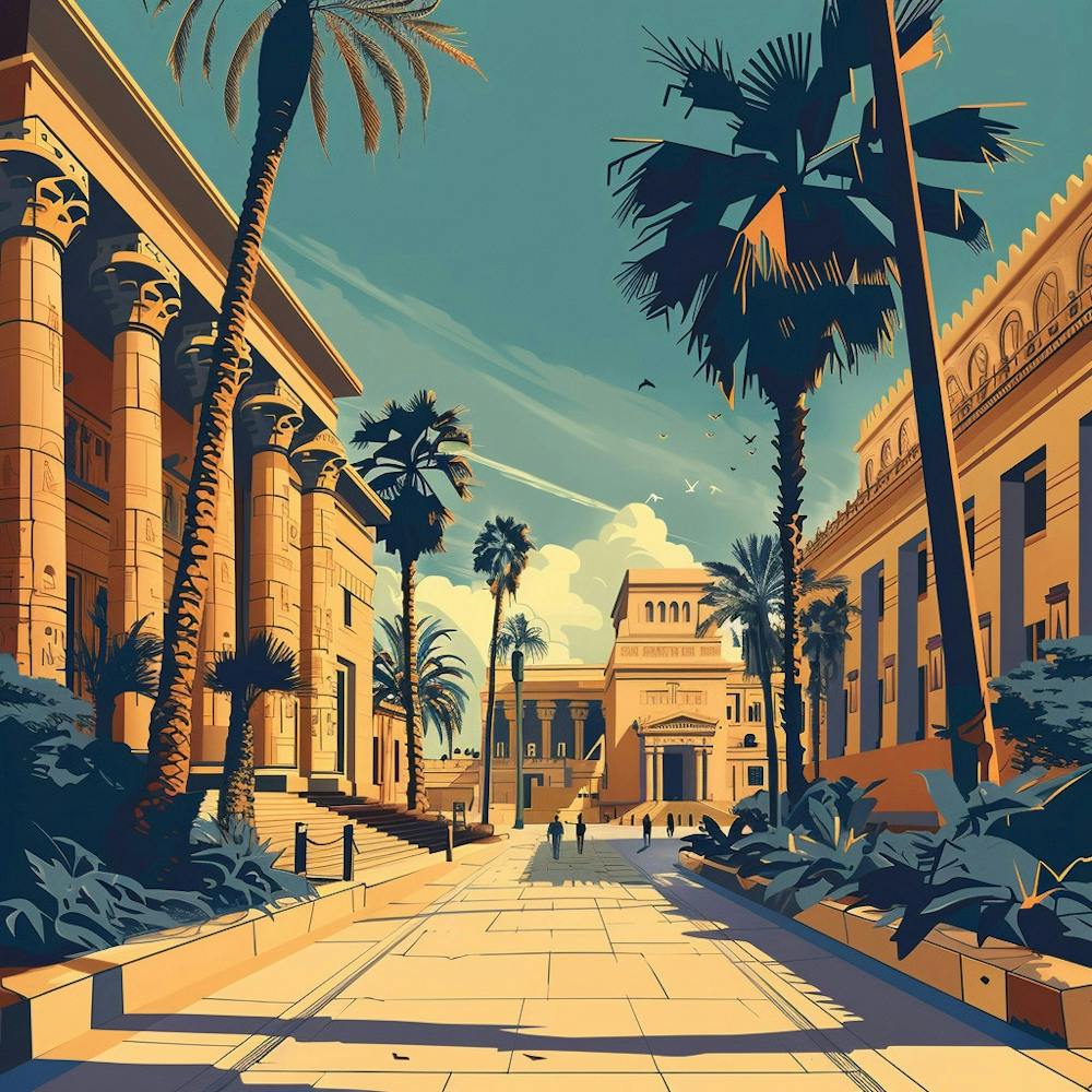 Ägyptische Stadt