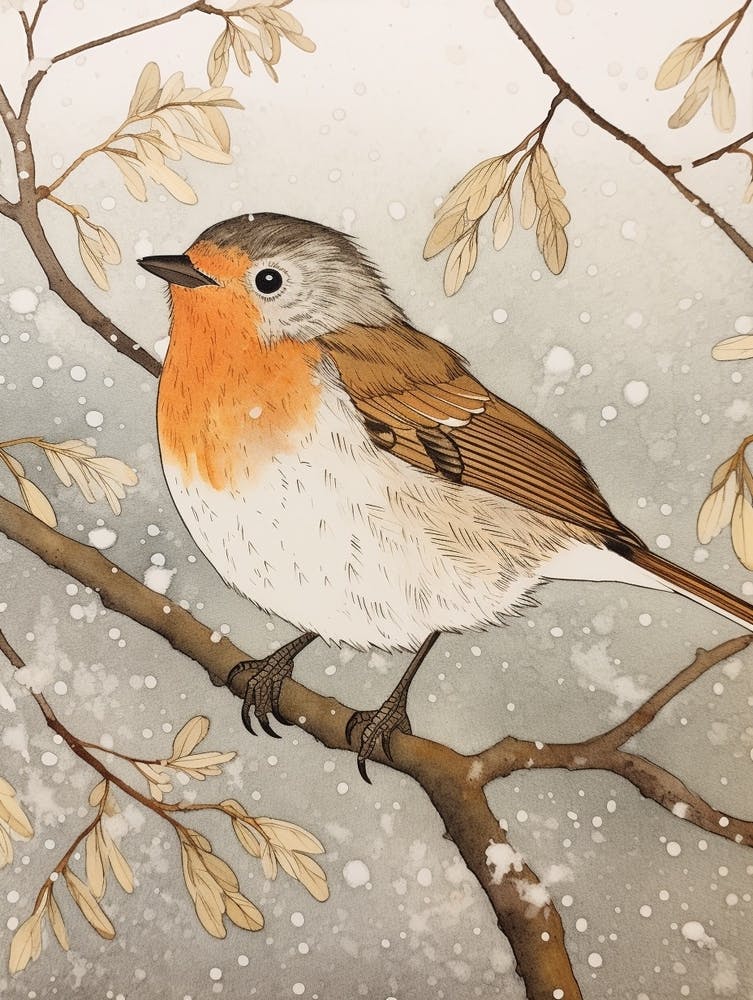 Bird Illustration Robin 2