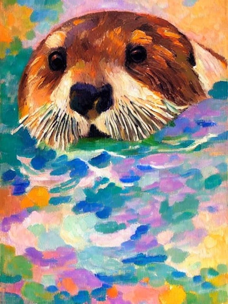 Sea Otter II Matisse Inspired