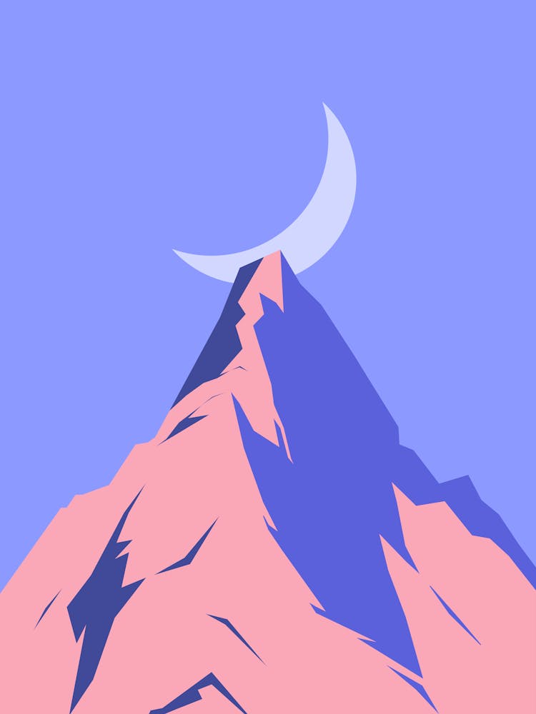 Moon And Mountain 3
