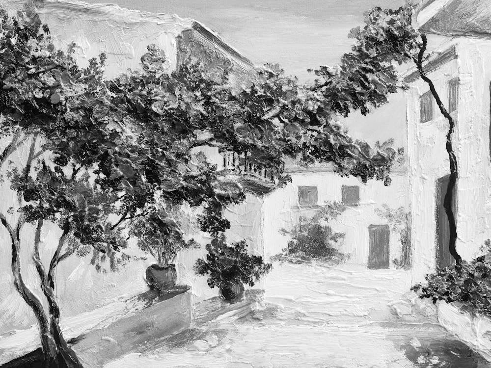 Black And White Painting 40