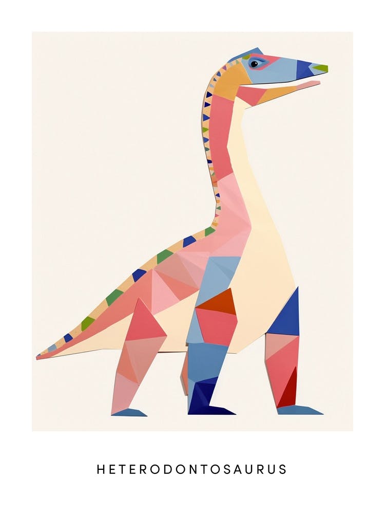 Nursery Dinosaur Art Heterodontosaurus 2 Poster