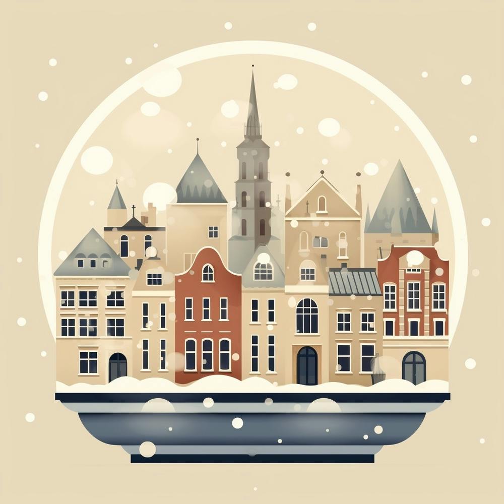 Bruges Belgium 3 Snowglobe