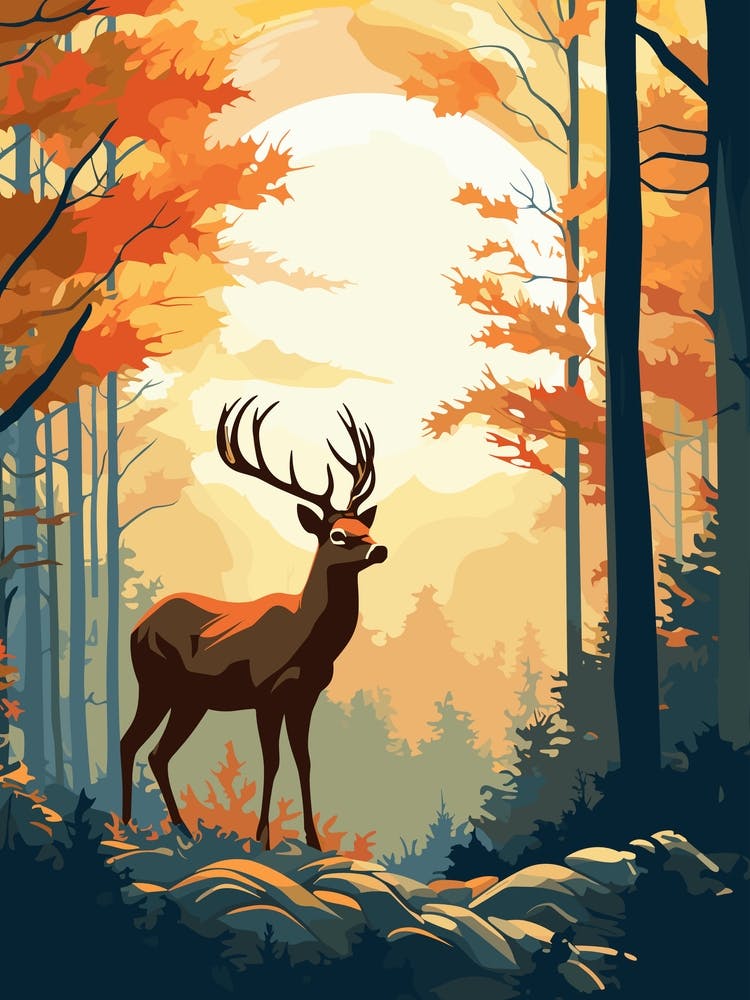 Deer In The Forest 3