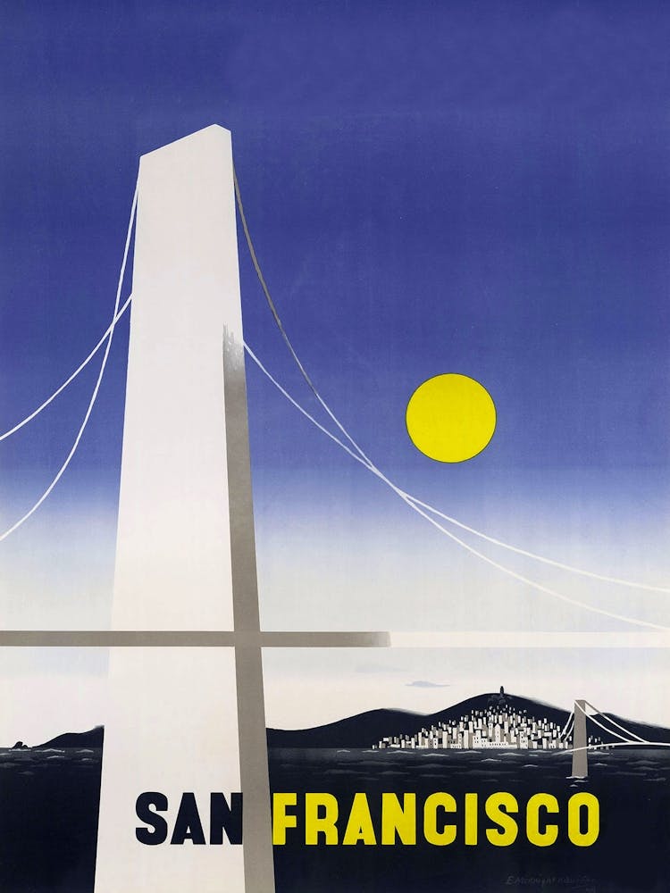 San Francisco, Vintage-Reiseposter