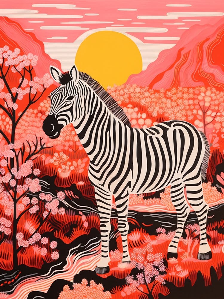 Zebra At Sunrise 3