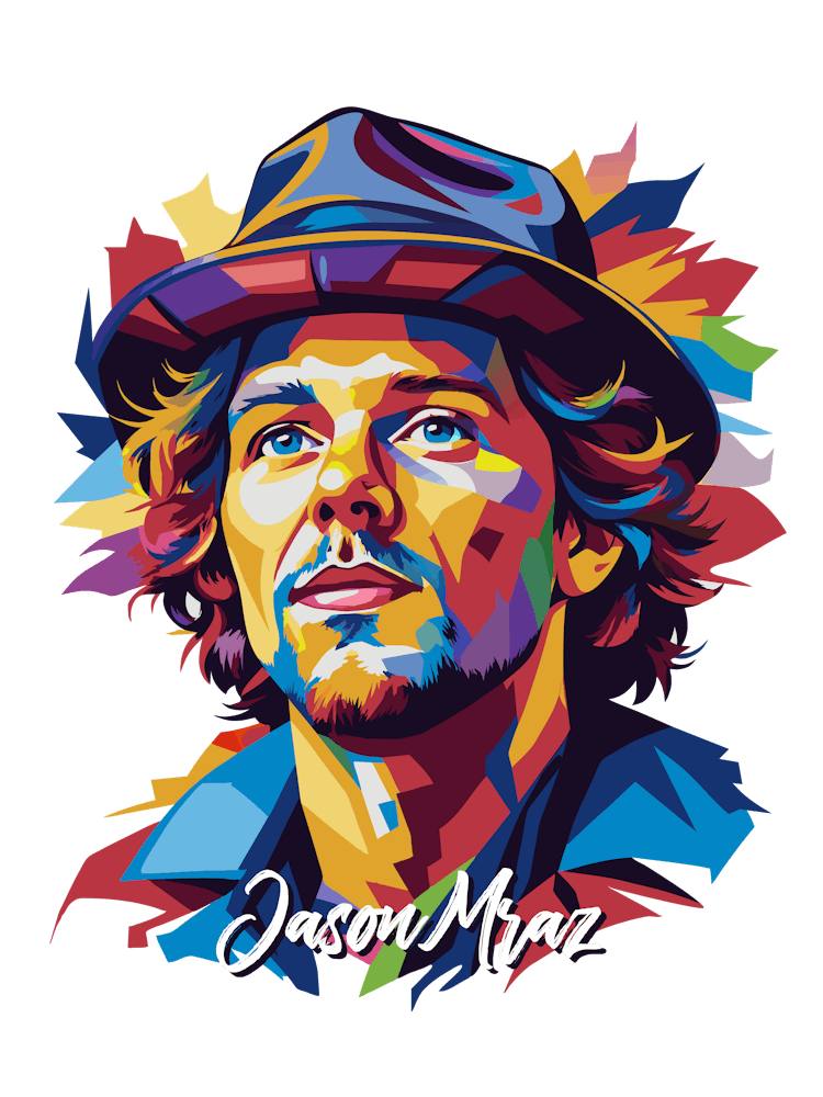 Jason Mraz 02 Portrait Music Icon Style WPAP Pop Art