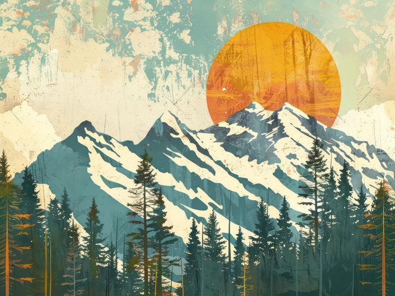 Retro Mountains 3