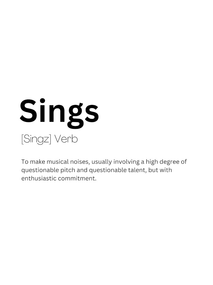 Sings Definition Meaning