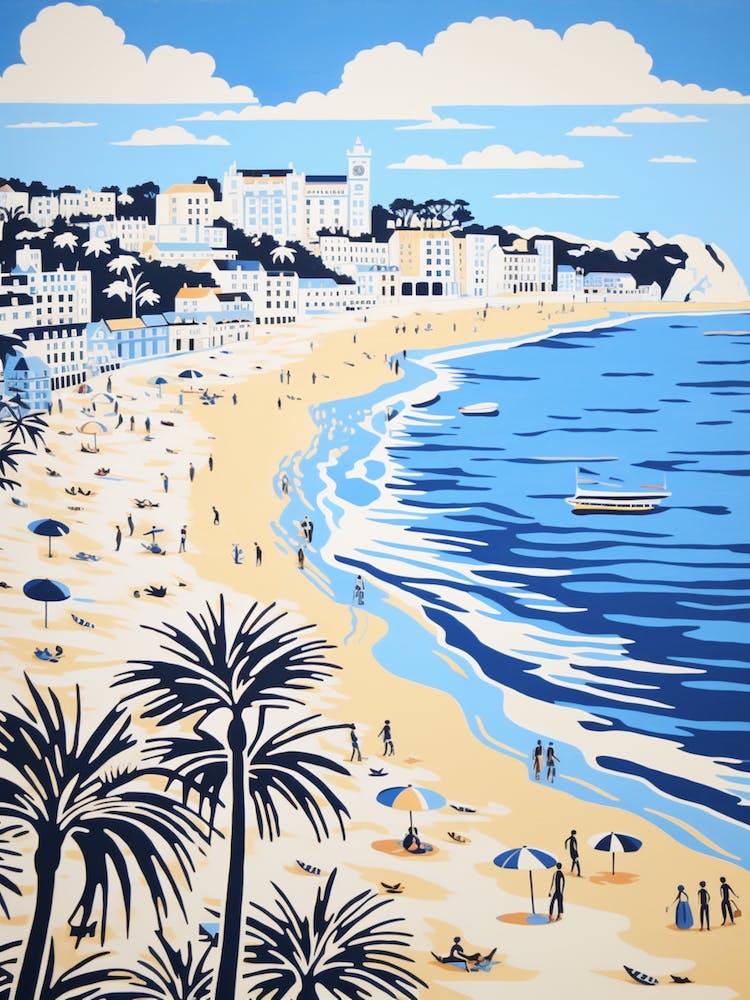 A Picture Of Tenby South Beach Pembrokeshire Wales 1