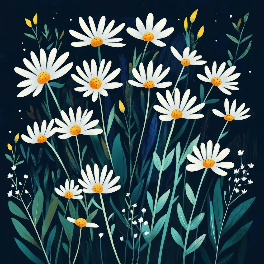 Daisies In The Meadow 17