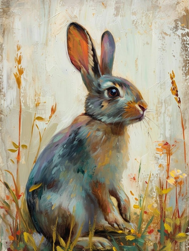 Californian Rabbit Painting 3