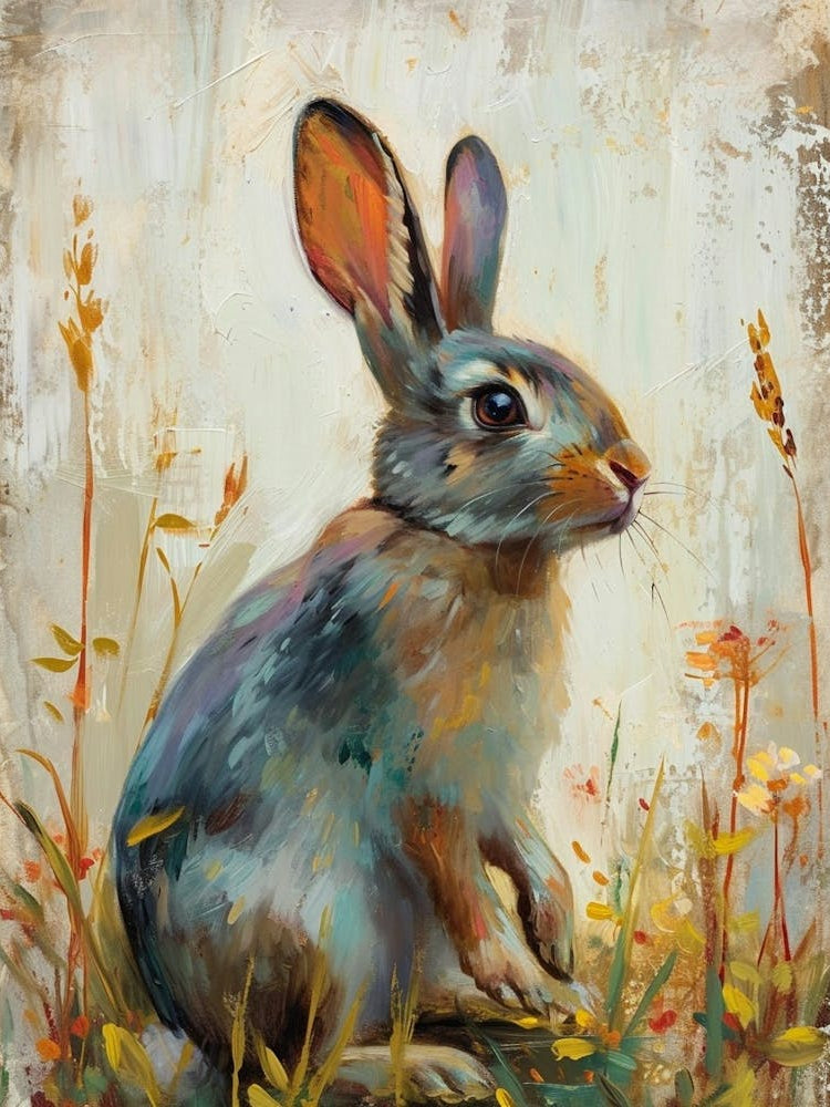Californian Rabbit Painting 3