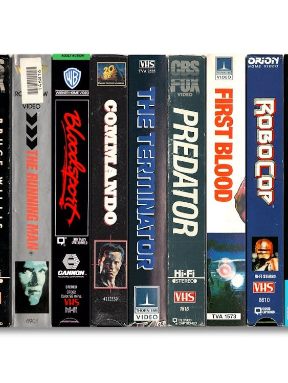 Classic 1980s Action Movies Poster - Vintage VHS Film Print