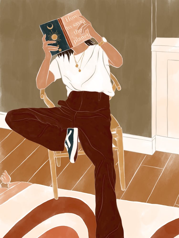 Girl Reading A Book