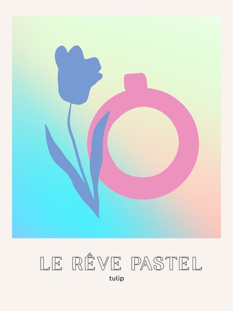 Le Reve Pastel Dream Tulip Vase