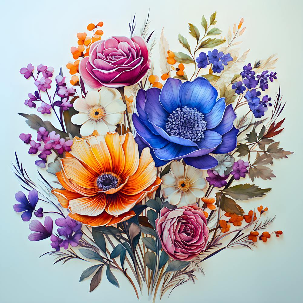 Blooming Brilliance Vibrant Floral Celebration
