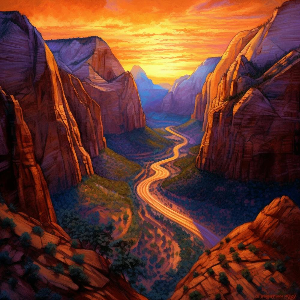 Sunset In Zion 13