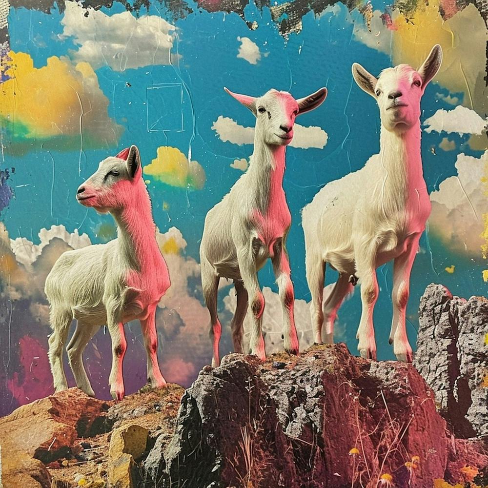 Mountain Goat Kitsch Collage 1