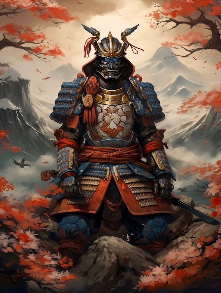 Japanese Samurai Illustration 6