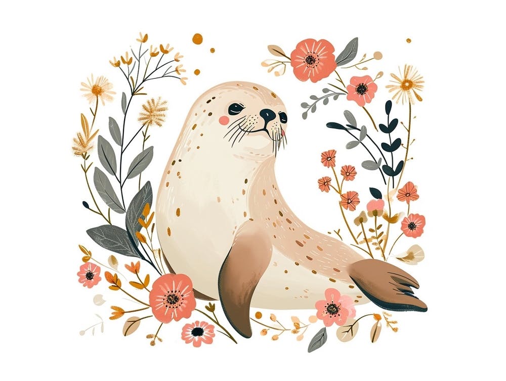 Little Floral Harp Seal 1