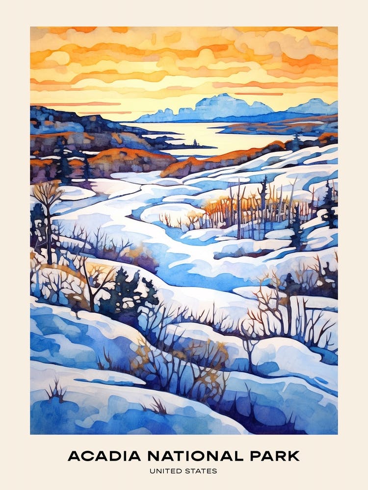Acadia National Park United States Of America 2 Poster