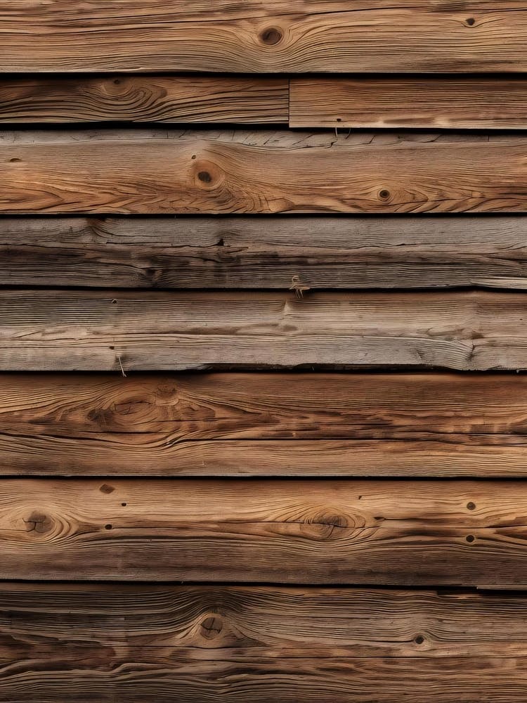 Rustikale Holzwand