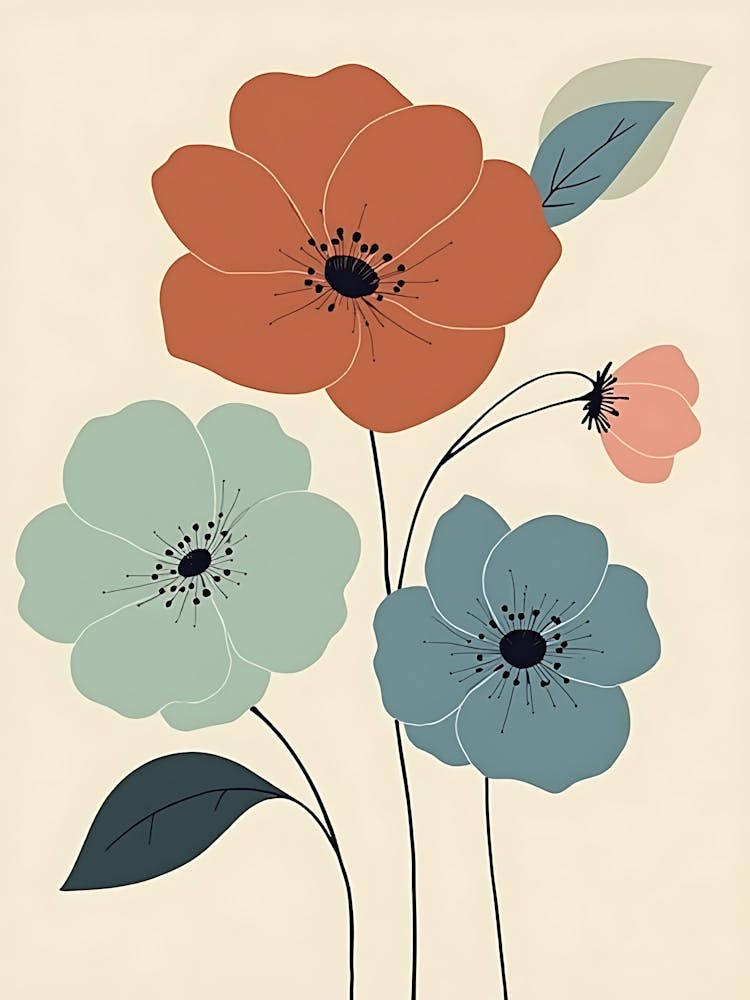 Abstract Floral Artwork | Contemporary Botanical Designs for Home