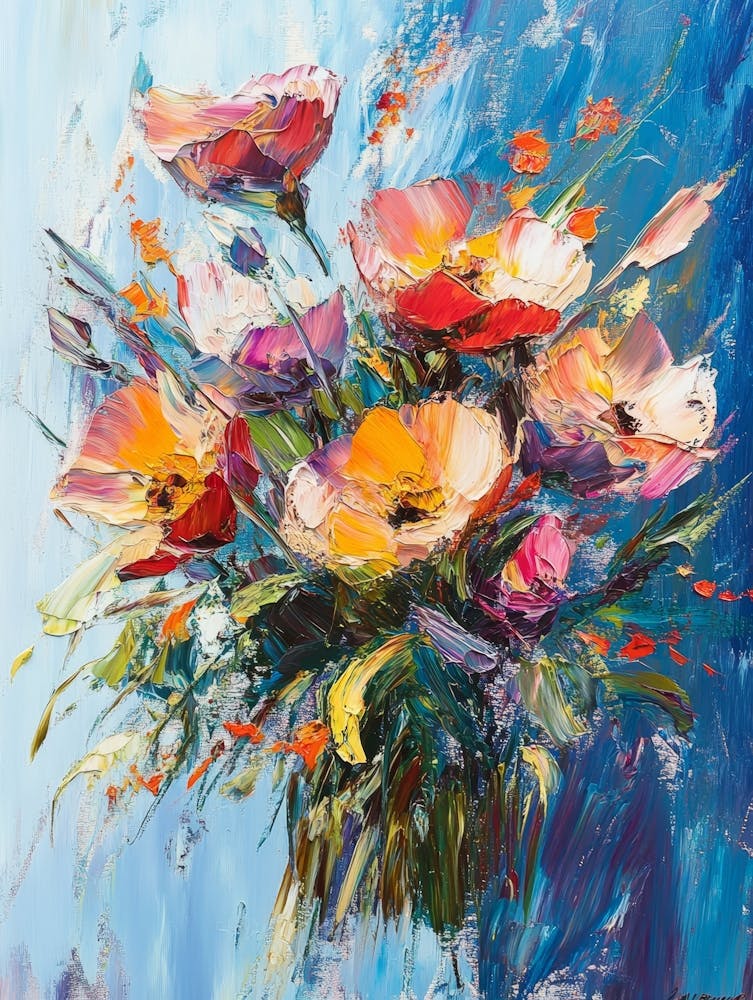 Poppies In A Vase 1
