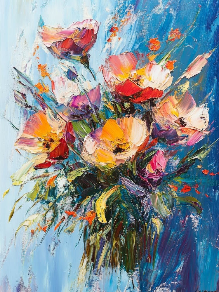 Poppies In A Vase 1
