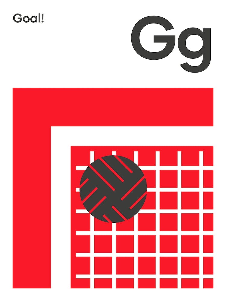 Football Net Goal Red