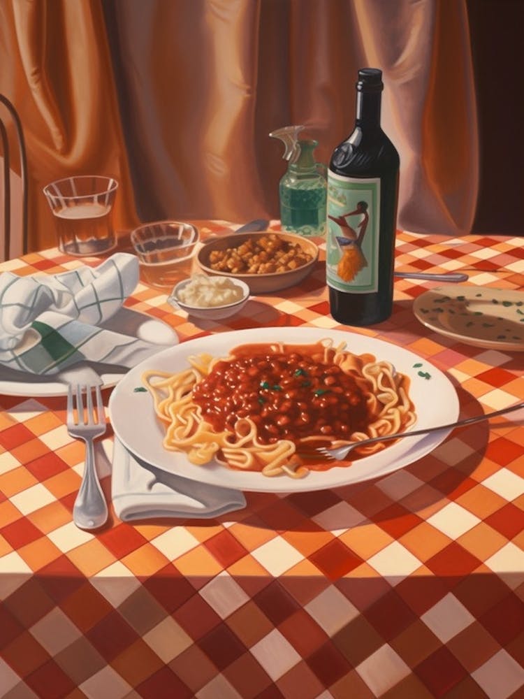 Bolognese Sauce Still Life Painting