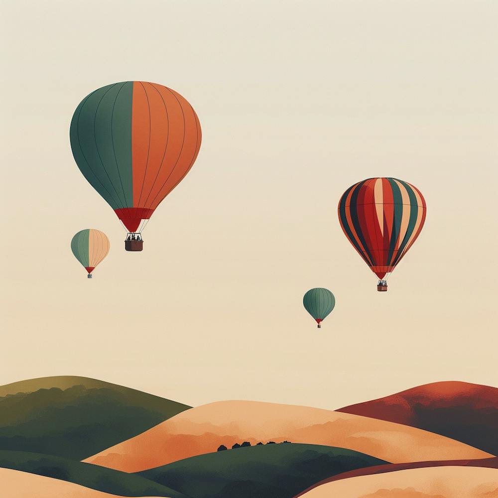 Hot Air Balloons In The Sky 2